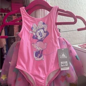 Disney Pink Minnie Mouse Swimsuit with Tutu
